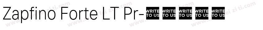 Zapfino Forte LT Pr字体转换